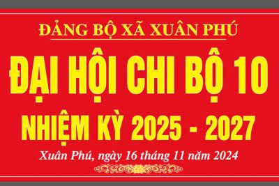 ĐẠI HỘI CHI BỘ 10 NHIỆM KỲ 2025-2027